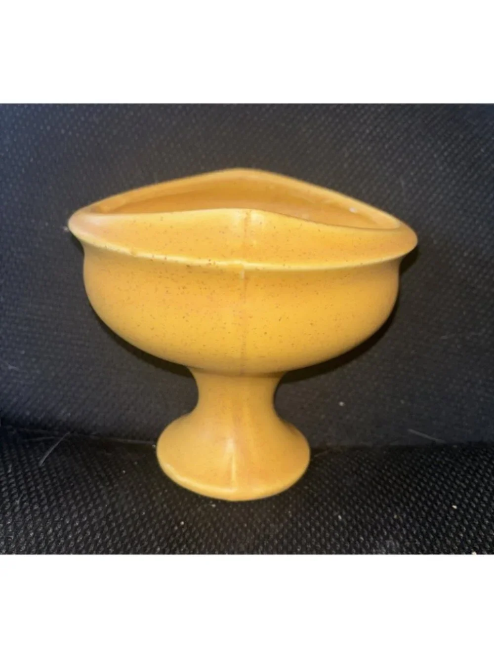 McCoy Yellow Florentine Pedestal Planter Vase Vintage Mid Century Modern 1960’s